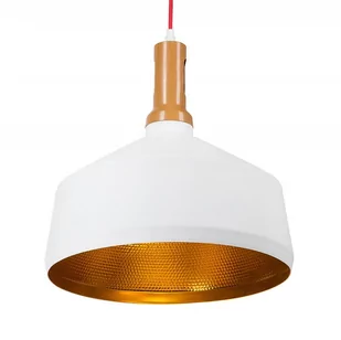 BLmeble Lampa wisząca biało-złota SEPIK BLmeble - Lampy sufitowe - miniaturka - grafika 1