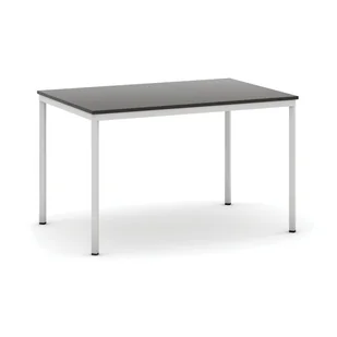 B2B Partner Stół do jadalni 1200 x 800 mm, blat wenge, nogi jasnoszare 555681 - Stoły - miniaturka - grafika 1