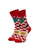 Skarpetki damskie - Happy Socks Skarpety wysokie unisex EBI01-4300 Czerwony - miniaturka - grafika 1