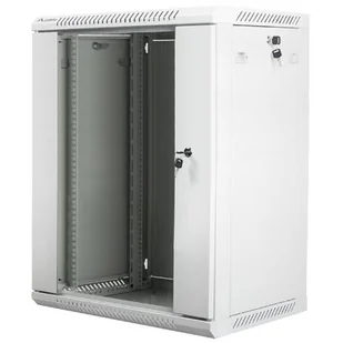 Lanberg Szafa instalacyjna wisząca 19'' 15U 600X450mm szara (drzwi szklane) (SPL1OKS00270 [5005408]) - Szafy rack - miniaturka - grafika 1