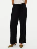Spodnie damskie - Vero Moda Spodnie materiałowe Linn 10305091 Czarny Loose Fit - miniaturka - grafika 1