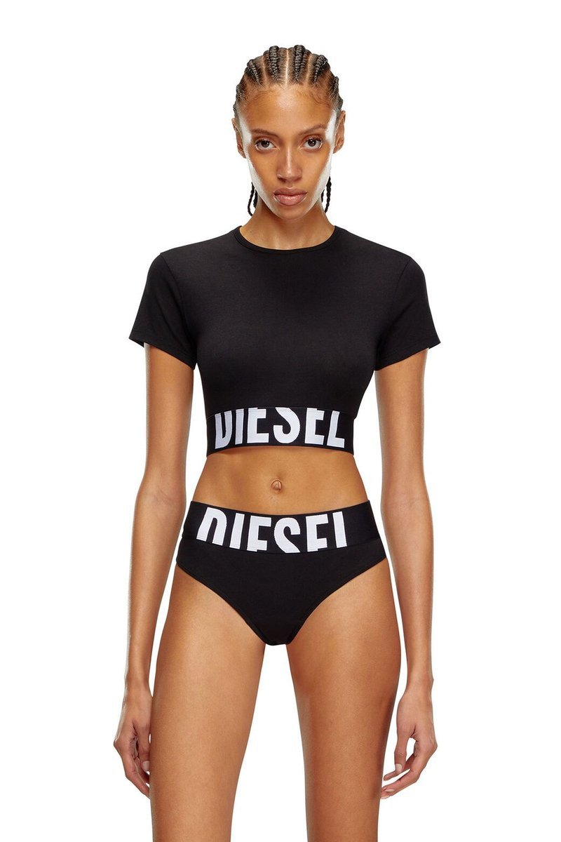 t-shirt donna diesel a14593 0hmau - sport cropped 9zz