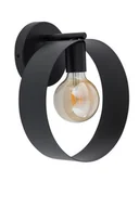 Lampy ścienne - Sigma Nowoczesny kinkiet do biura i domu HAPPY E27 60W szer. 25cm czarny 32304 - miniaturka - grafika 1