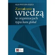 Biznes - Zarządzanie wiedzą w organizacjach typu born global - Kaja Prystupa - Rządca - miniaturka - grafika 1