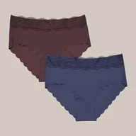Majtki damskie - Majtki z wysokim stanem Pola (Dwupak) - miniaturka - grafika 1