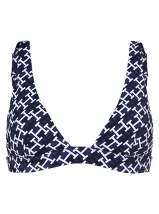 Tommy Hilfiger - Damska góra od bikini  trójkątne miseczki  z wypełnieniem, niebieski|wielokolorowy - Stroje kąpielowe - miniaturka - grafika 1