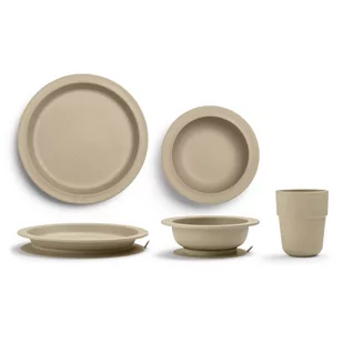 Elodie Details, Zestaw Obiadowy Dla Dzieci, Pure Khaki, 3 Szt. - Zestawy naczyń dla dzieci - miniaturka - grafika 1