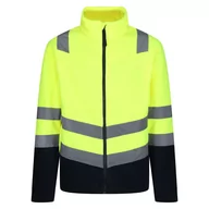 Bluzy męskie - Regatta Professional Męski Polar Odblaskowy z Suwakiem Pro HiVis Pomarańczowo-granatowy, Rozmiar: XL - miniaturka - grafika 1