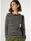 Koszulki i topy damskie - Pepe Jeans Koszulka "Bani" w kolorze kremowo-czarnym - miniaturka - grafika 1