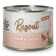 Mokra karma dla kotów - Wildes Land Cat Ragout Huhn Lachs - kurczak z łososiem 180 g - karma dla zwierząt - miniaturka - grafika 1