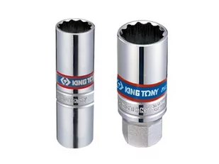 KING TONY Nasadka do świec 36B018, 3/8'', 18x63 mm - Klucze i nasadki - miniaturka - grafika 1