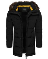 Moda i Uroda OUTLET - Kurtka chłopięca parka czarna z kapturem Recea - M - miniaturka - grafika 1