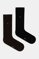 Skarpetki męskie - Tommy Hilfiger skarpetki 2-pack męskie kolor brązowy 701230780 - miniaturka - grafika 1