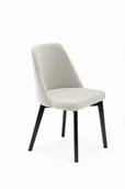 Krzesła - Flavio 1 krzesło tapicerowane szare nogi czarne - miniaturka - grafika 1