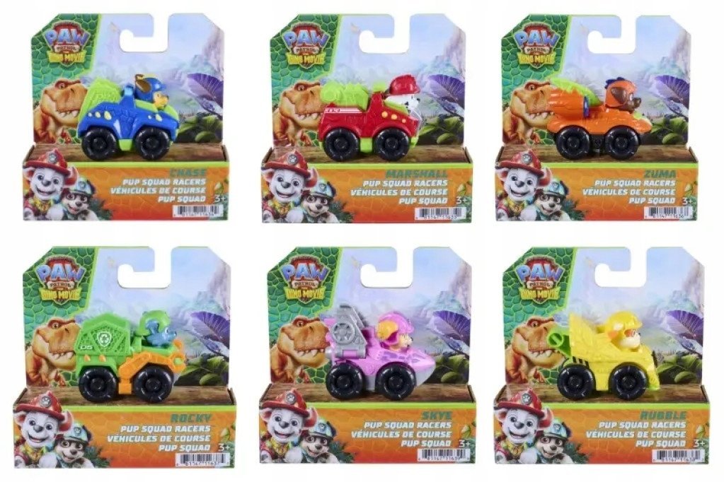 Spin Master Paw Patrol dino film mini pojazdy mix W6 6076062