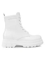 Buty dla dziewczynek - Tommy Hilfiger Kozaki T4A5-33039-1453 M Biały - miniaturka - grafika 1