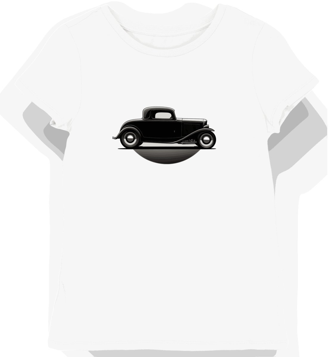 Koszulka damska biała Klasyczny Ford we Mgle L