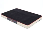 Legowiska dla psów - Hobbydog L Materac Premium - Popiel sztruks i Popiel eko skóra L MPR - miniaturka - grafika 1