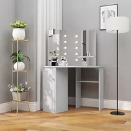 Toaletki - vidaXL Lumarko Toaletka narożna z LED, szarość betonu, 111 x 54 x 141,5 cm 326535 - miniaturka - grafika 1