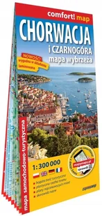 Comfort! map Chorwacja i Czarnogóra 1:300 000 - Atlasy i mapy - miniaturka - grafika 1