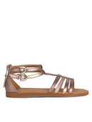 Buty dla dziewczynek - Geox Sandały Jr Karly J7235D 0NFHI C8013 M Złoty - miniaturka - grafika 1