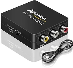 ADAPTER RCA NA HDMI KONWERTER AV NA HDMI 1080P PC/XBOX/PS4/PS5/TV/DVD - Inne akcesoria audio-wideo - miniaturka - grafika 1