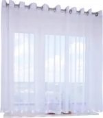 Firany - FIRANA GOTOWA DŁUGA PRZELOTKI 500x230 cm woalowa gładka - miniaturka - grafika 1