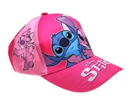 Czapki damskie - Różowa czapka z daszkiem Disney Stitch - 52 cm - miniaturka - grafika 1