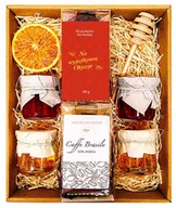 Herbata - Kosz Prezentowy Prezent Miód Herbata Czekolada Serce Konfitury Syrop Malina - miniaturka - grafika 1