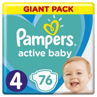 Pampers Active Baby Giant Pack 4 Maxi 76szt - Pieluchy - miniaturka - grafika 1