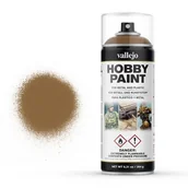 Kolejki i akcesoria - Vallejo Spray 400 ml Fantasy Color Leather Brown Vallejo 28014 - miniaturka - grafika 1