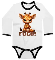 Body dla niemowląt - Body dziecięce Śmieszna Mała Obrażona Żyrafa Żyrafka Foch 86/92 - miniaturka - grafika 1