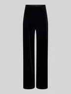 Spodnie damskie - Spodnie aksamitne o kroju relaxed fit z elastycznym pasem model ‘SHANNA’ - miniaturka - grafika 1