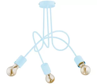 Alfa Sosnowscy Żyrandol dziecięcy 3 punktowy TANGO BLUE wys.41 cm błękitny 28483 - Lampy sufitowe - miniaturka - grafika 2