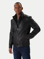 Kurtki męskie - Milestone Kurtka skórzana Ms Franklin 531012 21265 Czarny Regular Fit - miniaturka - grafika 1