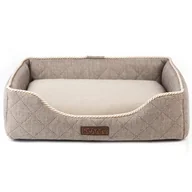 Legowiska dla psów - Legowisko dla psa 45x30 / prostokątne posłanie / jasny brąz - miniaturka - grafika 1