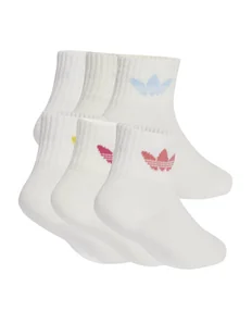 adidas Zestaw 6 par wysokich skarpet dziecięcych Kids Sock 6Pp JC8541 Biały - Skarpetki dla dzieci - miniaturka - grafika 1