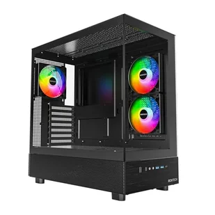 Montech Montech XR Midi-Tower, Tempered Glass - schwarz - Obudowy komputerowe - miniaturka - grafika 1
