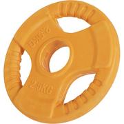 Obciążenia - Gorilla Sports 2,5 kg Obciążenie Gumowane grip 31mm kolor (100613-00009-0007) - miniaturka - grafika 1