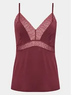 Piżamy damskie - Femilet by Chantelle Koszulka piżamowa Jazz FNA510 Bordowy Regular Fit - miniaturka - grafika 1