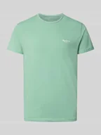Koszulki męskie - T-shirt o kroju slim fit z mieszanki bawełny - miniaturka - grafika 1