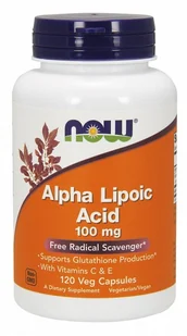 Now Foods NOW Alpha Lipoic Acid 100mg 120vegcaps - Witaminy i minerały - miniaturka - grafika 1