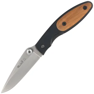 Nóż składany Muela KMC-7OL Black Aluminium/Olive Wood, Satin 440C - Noże - miniaturka - grafika 1