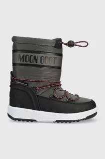 Buty dla chłopców - Moon Boot śniegowce dziecięce kolor szary - grafika 1