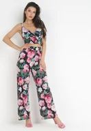 Komplety damskie - Czarny 2-częściowy Komplet z Topem i Spodniami Coreta - miniaturka - grafika 1