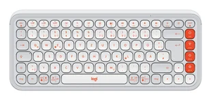 Logitech POP Icon Keys klawiatura Uniwersalne Bluetooth QWERTZ Niemiecki Pomarańczowy, Biały - Klawiatury - miniaturka - grafika 1