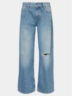 Spodnie damskie - Mustang Jeansy Medley 1015030 Niebieski Wide Leg - miniaturka - grafika 1