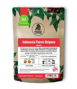 Kawa ziarnista Ingagi Coffee Indonesia Flores Beiposo 250g - Kawa - miniaturka - grafika 1
