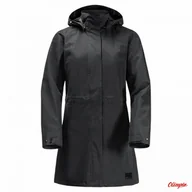 Kurtki i kamizelki sportowe męskie - Damski płaszcz Jack Wolfskin 3w1 OTTAWA COAT black - miniaturka - grafika 1