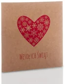 Pudełka i akcesoria na płyty CD - Obwoluta TS świąteczne serce (na płytę CD/DVD) - miniaturka - grafika 1